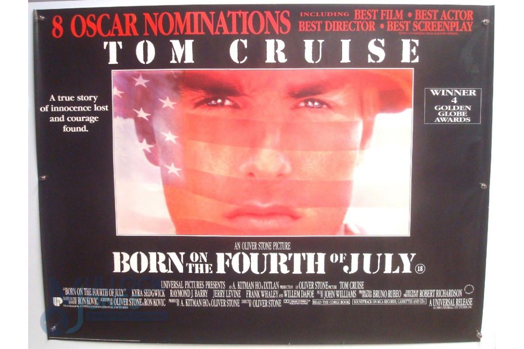 Original Movie/Film Poster - 1989 Born on the 4th of July, 2006 The Night Listener - 40x30" - Image 1 of 2
