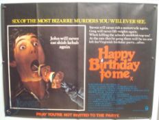 Original Movie/Film Poster - 1981 Horror Happy Birthday from Me - 40x30