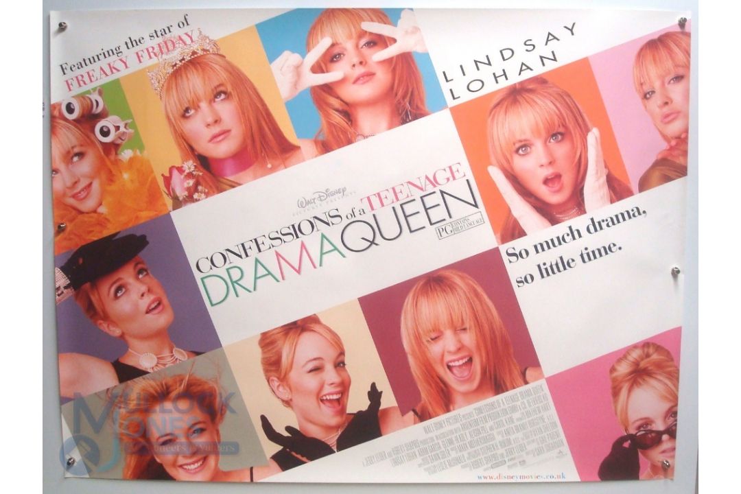 4 Original Movie/Film Posters - Confessions of a Teenage Drama Queen, Virtual Sexuality, The Black - Image 1 of 4
