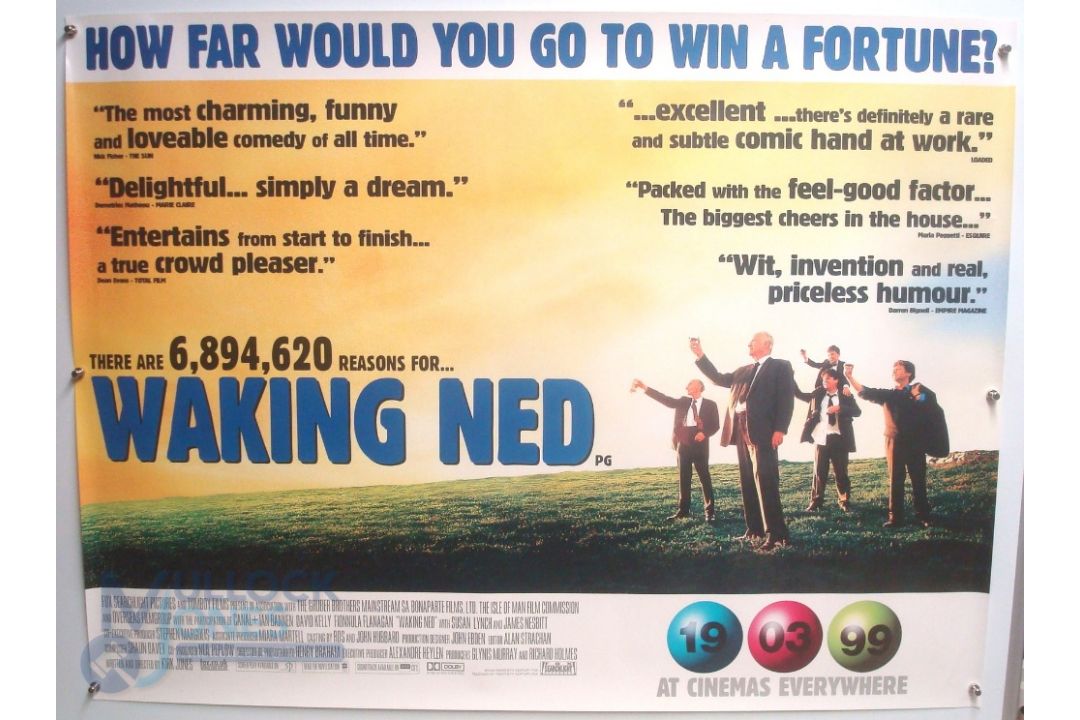 Original Movie/Film Poster - 1998 Waking Ned, 2000 The Legend of Bagger Vance - 40x30" approx. - Image 1 of 2