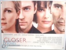 4 Original Movie/Film Posters - Closer, Crazy Beautiful, Head Over Heels, Together - 40x30