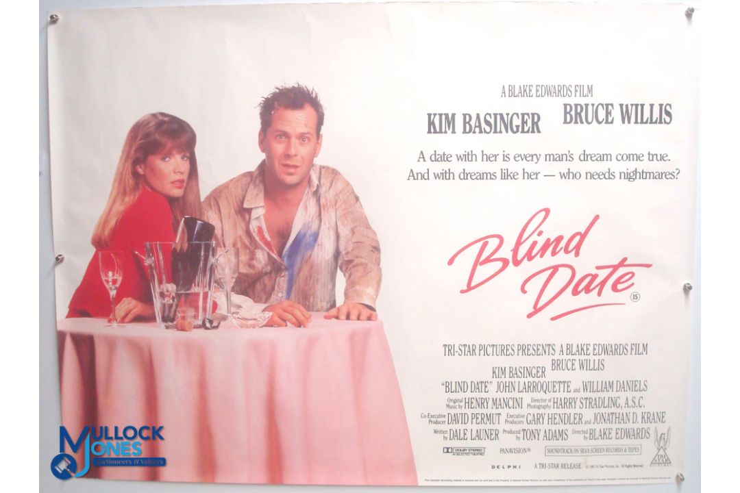 Original Movie/Film Poster - 1987 Extreme Prejudice, 1987 Outrageous Fortune, 1987 Blind Date, - Image 3 of 5