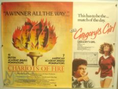 Original Movie/Film Poster - 1981 Double Bill Chariots of Fire / Gregory Girl - 40x30
