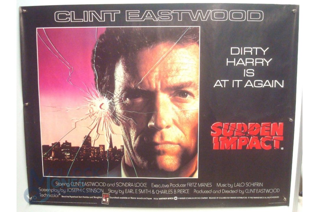 Original Movie/Film Poster - 1983 Sudden Impact - 40x30" approx. kept rolled, creases apparent, Ex