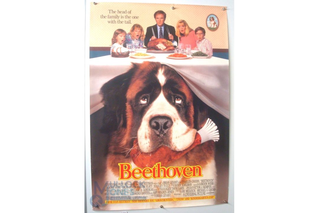 Original Movie/Film Poster - 1992 Beethoven - 40x30" approx. kept rolled, creases apparent, Ex