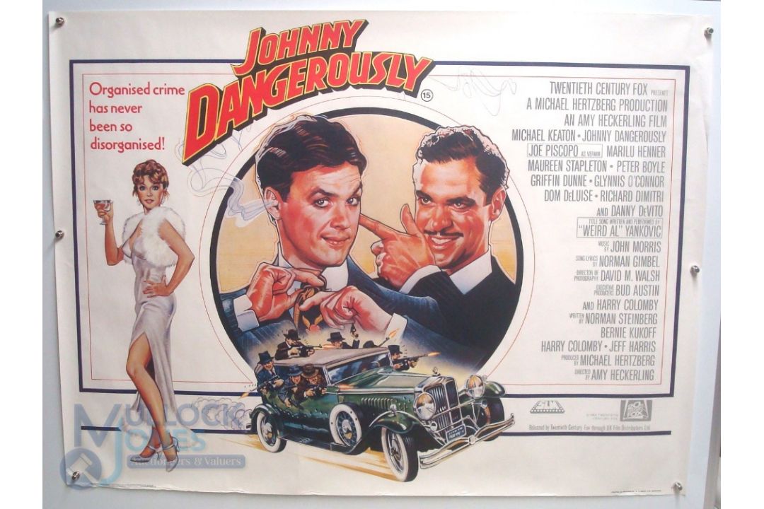 Original Movie/Film Poster - 1984 Johnny Dangerously - 40x30" approx. kept rolled, creases apparent,