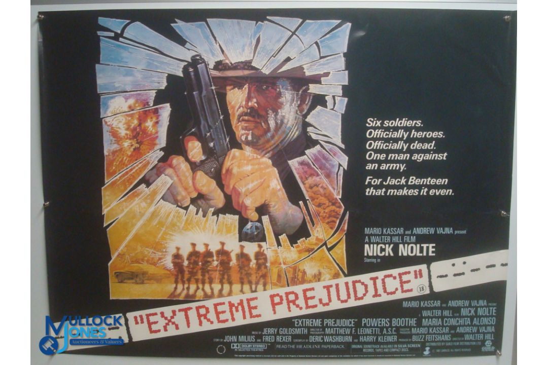 Original Movie/Film Poster - 1987 Extreme Prejudice, 1987 Outrageous Fortune, 1987 Blind Date, - Image 1 of 5