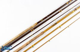 Hardy Alnwick “The Salmon Fly” jet glass rod 14’ 3pc line 10#, 28” handle with alloy down locking