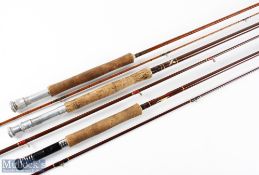 Bruce and Walker England Mk I ultra-light hollow glass fly rod 9’ 3” 2pc line 8#, alloy uplocking