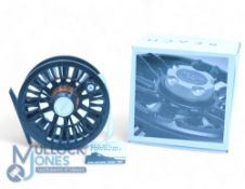 Guideline Reach 67 large arbor fly reel, black finish, left hand wind, rear drag adjuster, new