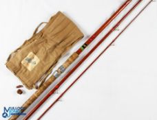 S Allcock and Co Ltd Redditch 3 Star hollow glass match/trotting rod 12’ 3pc, 24” handle with