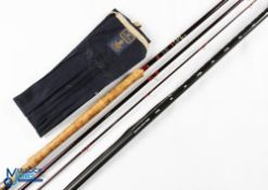 Hardy Graphite Salmon fly De-Luxe 13ft 9in 3 piece rod line#9, burgundy blank, 26” cork handle, gold