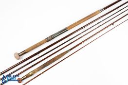 W Garden Maker Aberdeen greenheart salmon fly rod - 16’ 3pc with spare tip, 26” handle with alloy