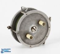 Reflex No1 Type P 3.5” alloy casting reel details stamped to rear plate, marked 28998, twin