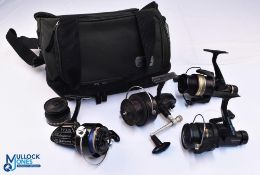 Abu Cardinal DM5 Drag Master vintage reel with spare spool, rear drag, skirted spool, good, a