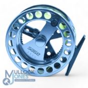 Sage Click 3300 large arbor fly reel, 3 5/8” diameter, black frame, bright finish drum, rear drag