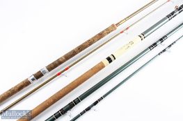 Modern Arms Elastiglas Swimfeeder rod 9’ 2pc, tip 5” short, 28” handle, alloy sliding reel fittings,