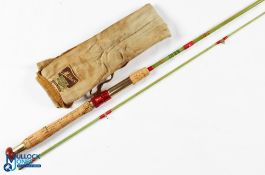 Milbro made in Scotland Sol-Glass “Spinwell” spinning rod F79S 7’ 2pc, 14” handle, alloy up