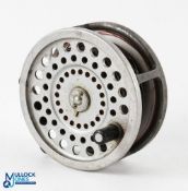 Hardy Bros “The Marquis Salmon No2” alloy fly reel, 4 1/8” medium spool, 2 screw latch, black