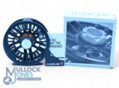 Guideline Reach 67 large arbor fly reel, black finish, left hand wind, rear drag adjuster, new