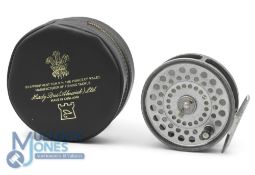 Hardy Princess alloy trout fly reel, 3 ½” diameter, smooth alloy foot, rim tension regulator and U