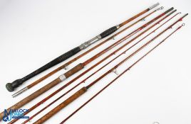 A collection of split cane rods, all requiring a little TLC - unnamed split cane course/trotting
