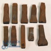 Collection of Golf Clubmakers and Retailers Cast Iron Club Head and Shaft Stamps (10) to incl S