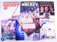 Ice Hockey Collection, to include NHL Ice Hockey Fans Guide, Great Book of Hockey 1991, The