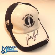 Autograph - signed Padraig Harrington (Winner) 2007 Open Golf Carnoustie Cap - signed to the peak in