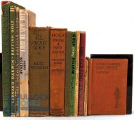 12 period Golf Books: to include The Way to Golf Harry Weetman 1953, All About Golf Bert Seymour -