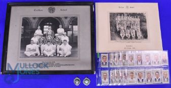 Cricket Photographs. 1934 Coatham School f & g 48 x 38cm, Durham School 36 x 28cm together with 1934