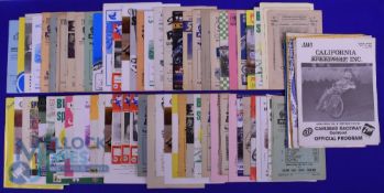 1950-2000s Worldwide Speedway Programmes. Featuring teams from Australia, Poland, Rhodesia, Germany,
