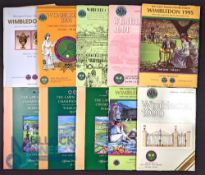 Wimbledon Lawn Tennis Championships Programmes. Official programmes held at Wimbledon for the