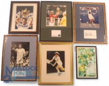 Tennis - 6 Men Players Autographed Photographs. To include Jimmy Connors, Goran Ivanicovic, Mats