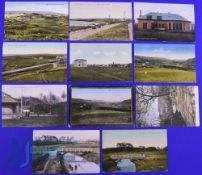 Interesting collection of early 20thc Scottish golfing coloured postcards (11) to include 3x
