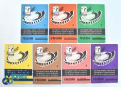 Seven Budapest Hungary 1966 European Athletic Championships programmes - All 7 days programmes, good