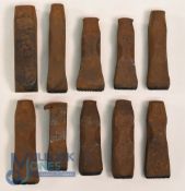 Collection of Golf Clubmakers and Retailers Cast Iron Club Head and Shaft Stamps (10) to incl P O'