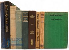 8x Period Golf Books to include: Mixed Foursomes Vera Wheatley 1936, The Life I've Led Babe