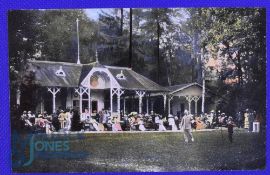 Scarce Late 19thc Royal Homburg Golf Club colour post card - comprising a very formal occasion,
