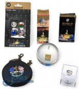 2010 Ryder Cup Celtic Manor Collectables: to include a Titleist paperweight, golf ball, radio,