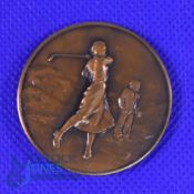 Dick Chapman's 1960 Worplesdon Golf Open Scratch Mixed Foursome Medal. This medal was given to