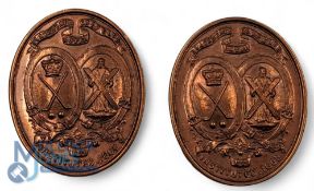 Pair of Copper Blackheath Royal Golf Club Medals, believed to be test impressions of the silver