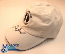 Autograph - signed Padraig Harrington (Winner) 2007 Open Golf Carnoustie Cap - signed to the peak in
