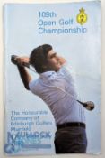 109th Open Golf Championship multi signed Golf Programme at Mirfield 17th-20th July 1980 won by