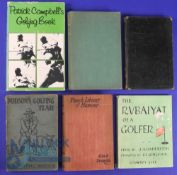 Collection of Humour and Golf Fiction Books from the early 20thc onwards (6) to incl R J H Moses 