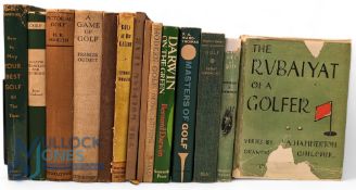 15 Period Golf Books to include: The Metal Side of Golf Kenneth R Thompson, 1955, The Rubaiyat of