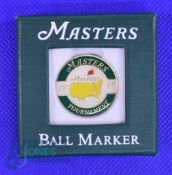 2016 Original US Masters Golf Tournament Enamel and Gilt Ball Marker - won by Danny Willet- in the