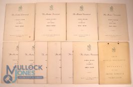 1968-1979 Masters Tournament Scoring Records & Statistics Booklet compiled by Bill Inglish -