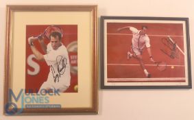 Tennis - Two Greg Rusedski Autographed Photographs. Gregory Rusedski (born 6 September 1973) is a