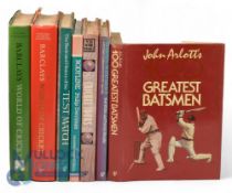 Selection of Cricket Books: Bodyline Philip Derriman, Test Match Peter Arnold, Starting with Grace
